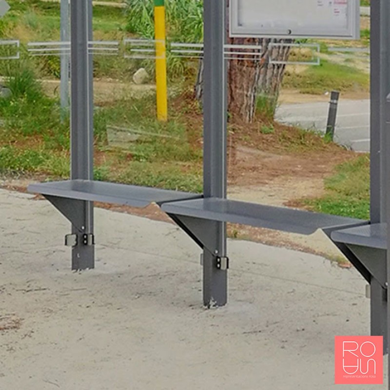 Banc Conviviale per marquesina d'autobús 